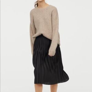 Pleated Midi Skirt